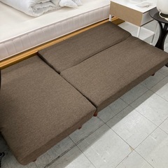 オットマン付きリクライニング2pソファーの画像