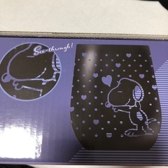 スヌーピーグラス　ゴールドの画像