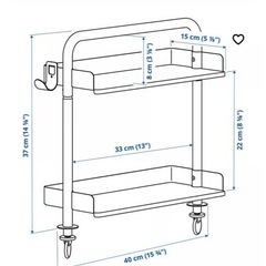 IKEA デスク収納　の画像