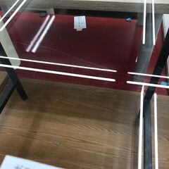 ★リユースのサカイ春日部店★KJ11307  ガラス　サイドテーブル  H50×W50×D50 クリーニング済みの画像