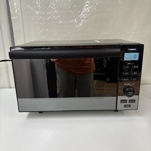 I751 ? 2022年製の美品♪ TWINBIRD センサー付きフラットオーブンレンジ 600Ｗ ⭐ 動作確認済 ⭐ クリーニング済