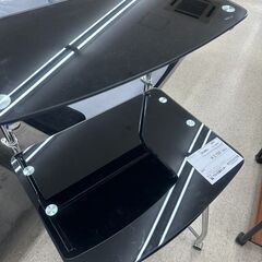 ★リユースのサカイ高崎店★TJ12519  パソコンラック 黒 H106.5×D52×W58 クリーニング済みの画像