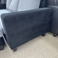 ★リユースのサカイ高崎店★TJ12521  3人掛けソファー 黒グレー H70×D75×W177 クリーニング済みの画像