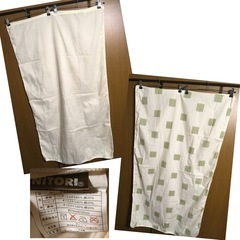 ロングクッションカバー ニトリ シミ汚れあり もう一点プレゼントの画像