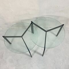 ◆🔶送料無料・設置無料有り🔶◆ARMONIA Orbita アルモニア オルビタ ガラスセンターテーブル セパレートタイプ AMCT-003 中古家具の画像