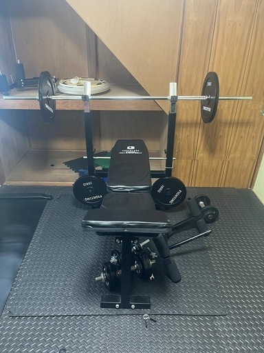 トレーニングベンチ　バーベル100kg