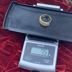 K18 パヴェダイヤリング　1.2ct 7.5g 約13.5号の画像