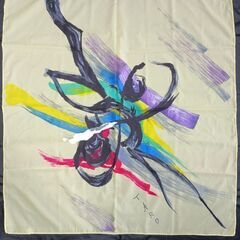岡本太郎の絵柄のスカーフの画像