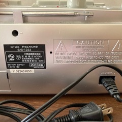 【レア美品】ダブルカセットデッキの画像