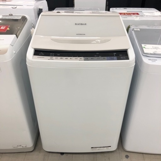 安心の6ヶ月保証付き！HITACHI全自動洗濯機2017年製8.0kg【トレファク堺福田店】