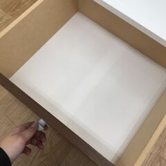 ★リユースのサカイ春日部店★KJ11309  チェストラック ホワイト H121×W46×D42 クリーニング済みの画像