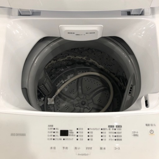 安心の6ヶ月保証付き！IRISOHYAM 全自動洗濯機2022年製5.0kg【トレファク堺福田店】