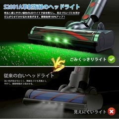 掃除機 コードレスLEDライト付　50Kpa強力吸引65分連続稼働　自立式の画像