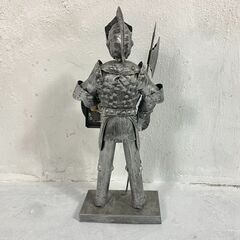 ◆🔶送料無料・設置無料有り🔶◆月の砂漠 TSUKA ナイト オルゴール オブジェ インテリア 甲冑風 メタル装飾置物 07-16Mの画像