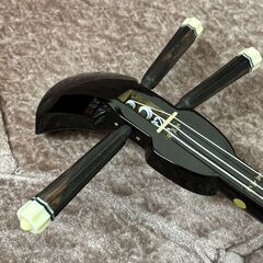 美品 沖縄 三線 初心者向け 人工皮革 ケース付◆取りに来て頂ける方♪の画像