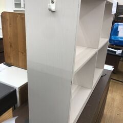 ★リユースのサカイ春日部店★KJ11311  本棚 アイボリー、ホワイト H75×W96×D24 クリーニング済みの画像