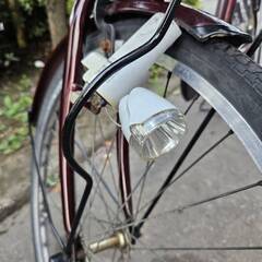 リサイクルショップどりーむ天保山店　No390　自転車　シティサイクル　24インチ　ワインレッド　エコチャリNo21955Uの画像