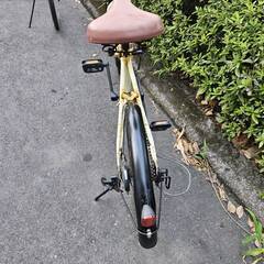 リサイクルショップどりーむ天保山店　No391　折りたたみ自転車　シティサイクル　20インチ　ホワイト　エコチャリNo21896Uの画像