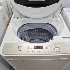 リサイクルショップどりーむ天保山店　No3946　洗濯機　SHARP　2019年製　容量6.0㎏　2人暮らしに最適なサイズです♪の画像
