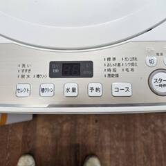 リサイクルショップどりーむ天保山店　No3946　洗濯機　SHARP　2019年製　容量6.0㎏　2人暮らしに最適なサイズです♪の画像