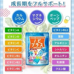 【大容量60日分 x 人工甘味料不使用で安全】身長 サプリ ノビプラス 伸ばすの画像