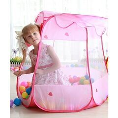 子供テント キッズテント ハウス プリンセス  折り畳み式 テント 子供秘密基地 収納バッグ付き プレゼント室内 室外の画像
