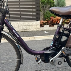 Panasonic 電動アシスト自転車 ダークパープルの画像