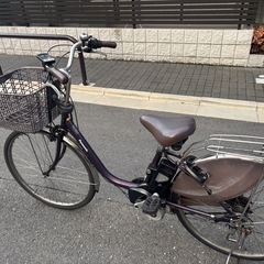 Panasonic 電動アシスト自転車 ダークパープルの画像