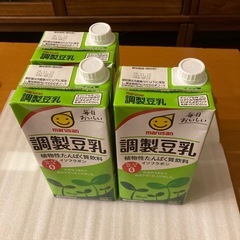 調整豆乳　豆乳　3本の画像