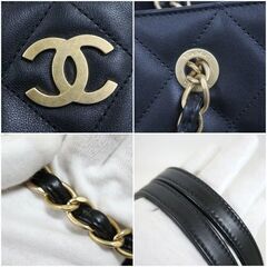 kt12547tm【CHANEL】マトラッセ　チェーントート35　トートバッグの画像