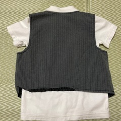 男の子式服ポロシャツスーツベスト110の画像