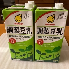 調整豆乳　豆乳　3本の画像