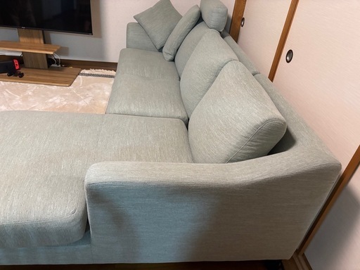ニトリ　布張りカウチソファNポケットBS15LC Nシールド　YGR
