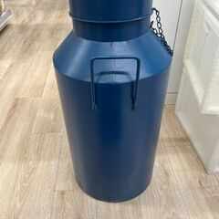 【ジャングルジャングル岸和田和泉インター店】置物 ミルク缶 ブルー 和泉市 堺市 岸和田市 泉大津市 高石市 泉北郡熊取町の画像