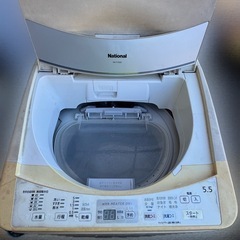 ナショナル 洗濯機 5.5kgの画像
