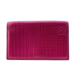 ロエベ LOEWE カードケース アナグラム リネン 名刺入れ ピンクの画像