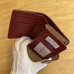 コーチ　シグネチャーブラウン2つ折財布D①【新品未使用】の画像