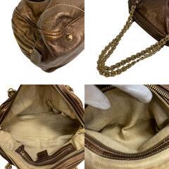 グッチ GUCCI ショルダーバッグ チェーン ハンド トートバッグ 152462 メタリックブラウンの画像