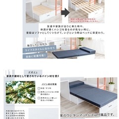 簡易ベッド　ソファベッドの画像