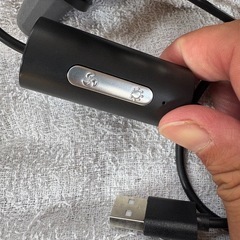 ポータブルコンパクトCARファンLEDライト付きの画像