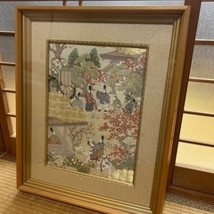 西陣織京額 美術品 絵 額縁   の画像