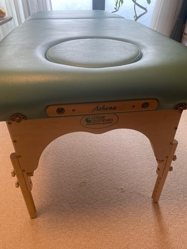 折りたたみ　マッサージベッド　Athena  custom craft works 医道の日本社(内部に2003年の記載有り)