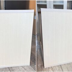 ニトリ キャビネット 2段 食器棚 白 ホワイト 横幅60cm 奥行29cm 高さ45cm 棚板可動式 ★買取帝国 志木店の画像