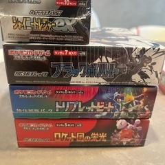 ポケモンカードbox4個の画像