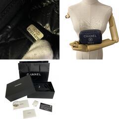 シャネル CHANEL ポーチ ココマーク ドーヴィル ネイビーの画像