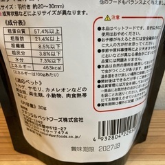 爬虫類・両生類などのエサ⭐︎乾燥コオロギの画像