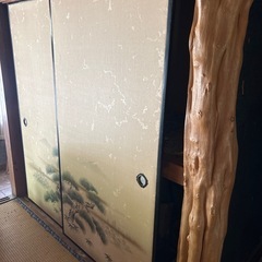 建具　昭和の襖　縁漆仕上げ2枚１組の画像