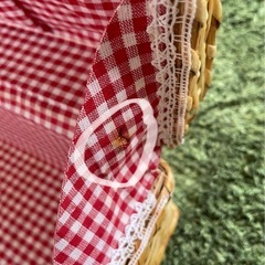 籐籠ピクニックバスケットの画像