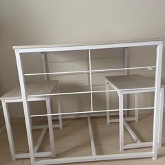 ニトリ　テーブル　イス　セットの画像