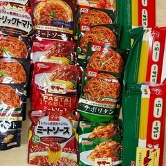 スパゲッティ、パスタソースセットの画像